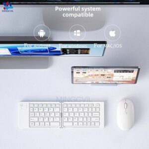 Mini Foldable Wireless Slim Portable Bluetooth Keyboard