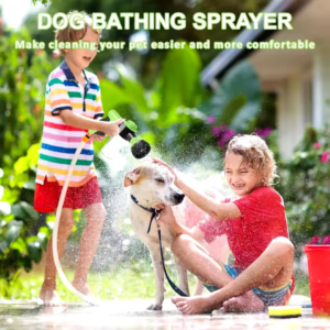 Dog Shower Sprayer 8-in-1 Pet Bath Cleaning Gun